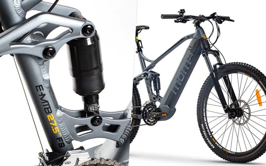 Bicicleta eléctrica de 29 pulgadas de acero alto de 21 velocidades, freno  de disco delantero y trasero, suspensión delantera MTB bicicleta de montaña