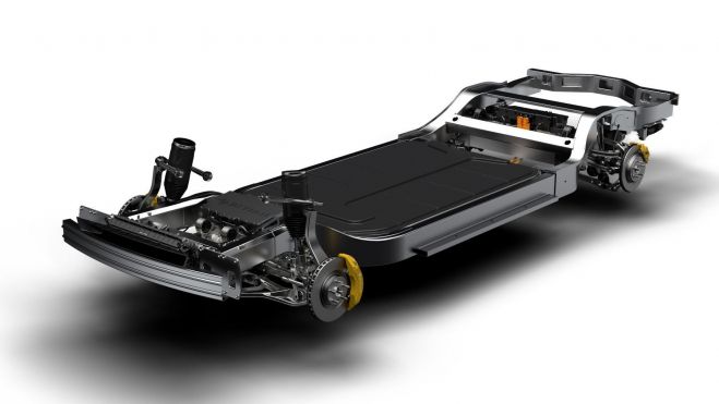 skateboard architecture of the rivian r1t and r1s