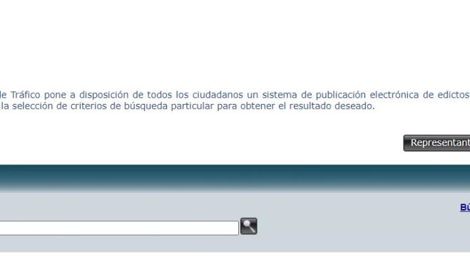 El tablón de búsqueda de la DGT te permitirá consultar con tu DNI o matrícula.