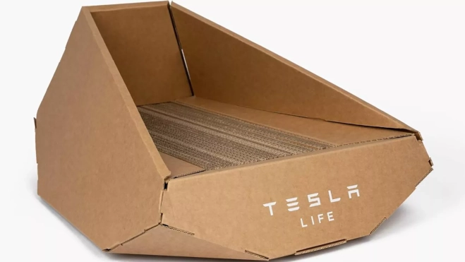 Tesla lanza su propia caja para gatos inspirada en el esperadísimo Cybertruck.