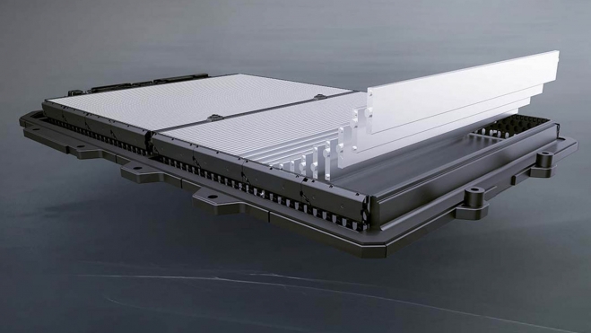 La Blade Battery está formada por celdas muy delgadas sin módulos, que forman parte de la estructura de la plataforma.