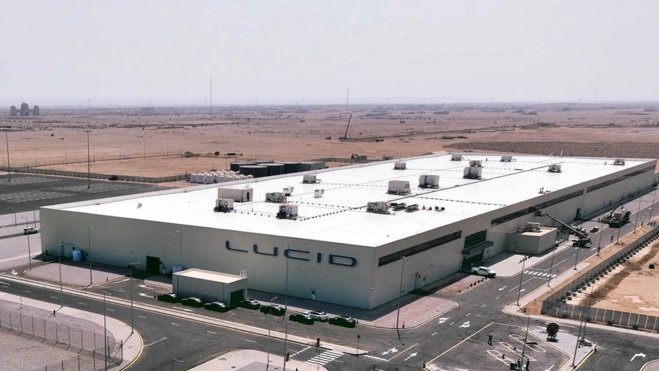 AMP-2, la nueva fábrica de Lucid en Arabia Saudí.