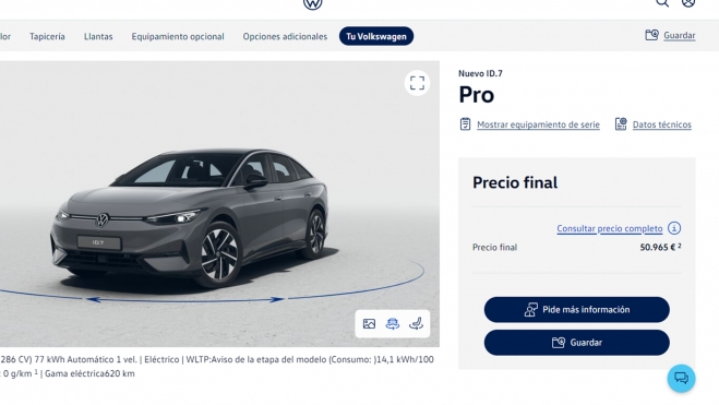 Este es el precio que marca el configurador de Volkswagen.