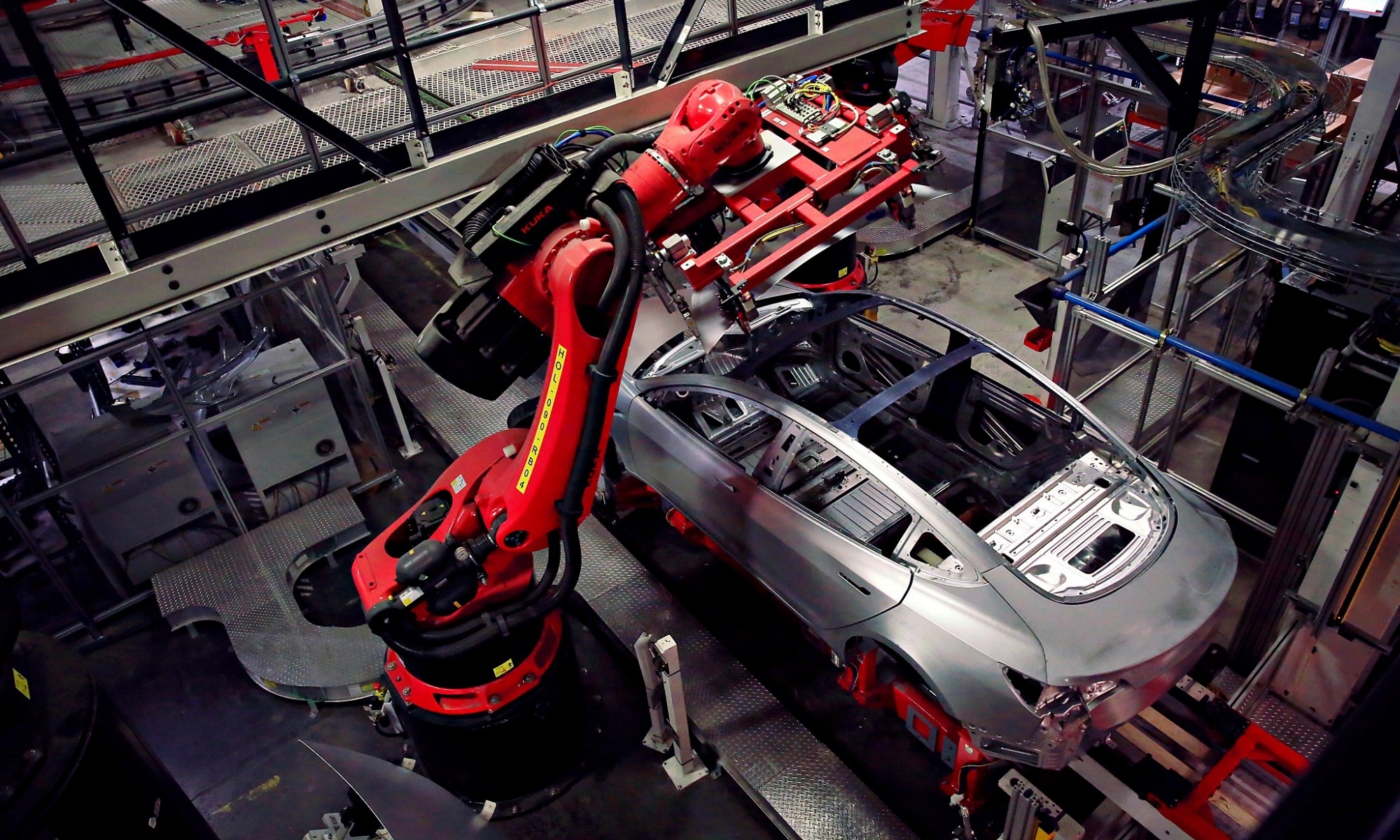 Tesla Model 3 en producción.