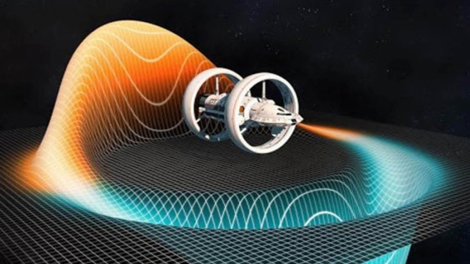 warp drive motor curvatura velocidad luz 2