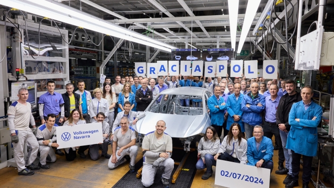 volkswagen navarra pone fin a la producción de 40 años del polo chapa