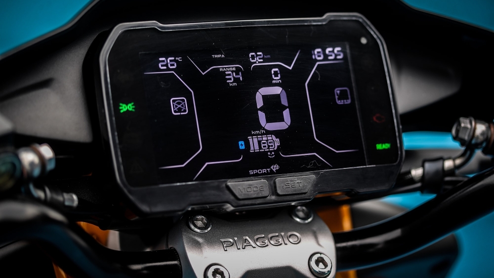 Display digital del Piaggio One.