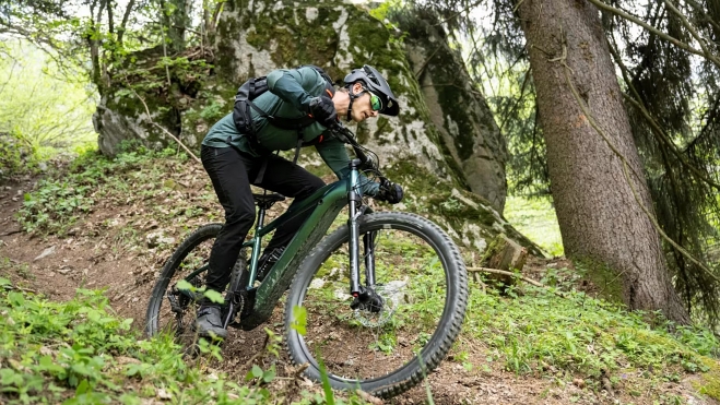 bicicleta electrica de montana 29 rockrider e expl 700 verde botella 4