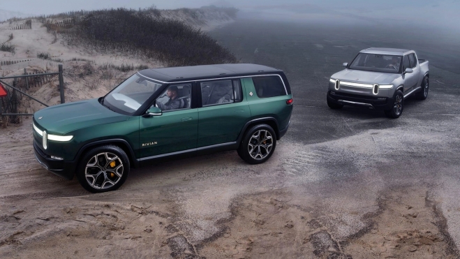 Rivian R1S y R1T.