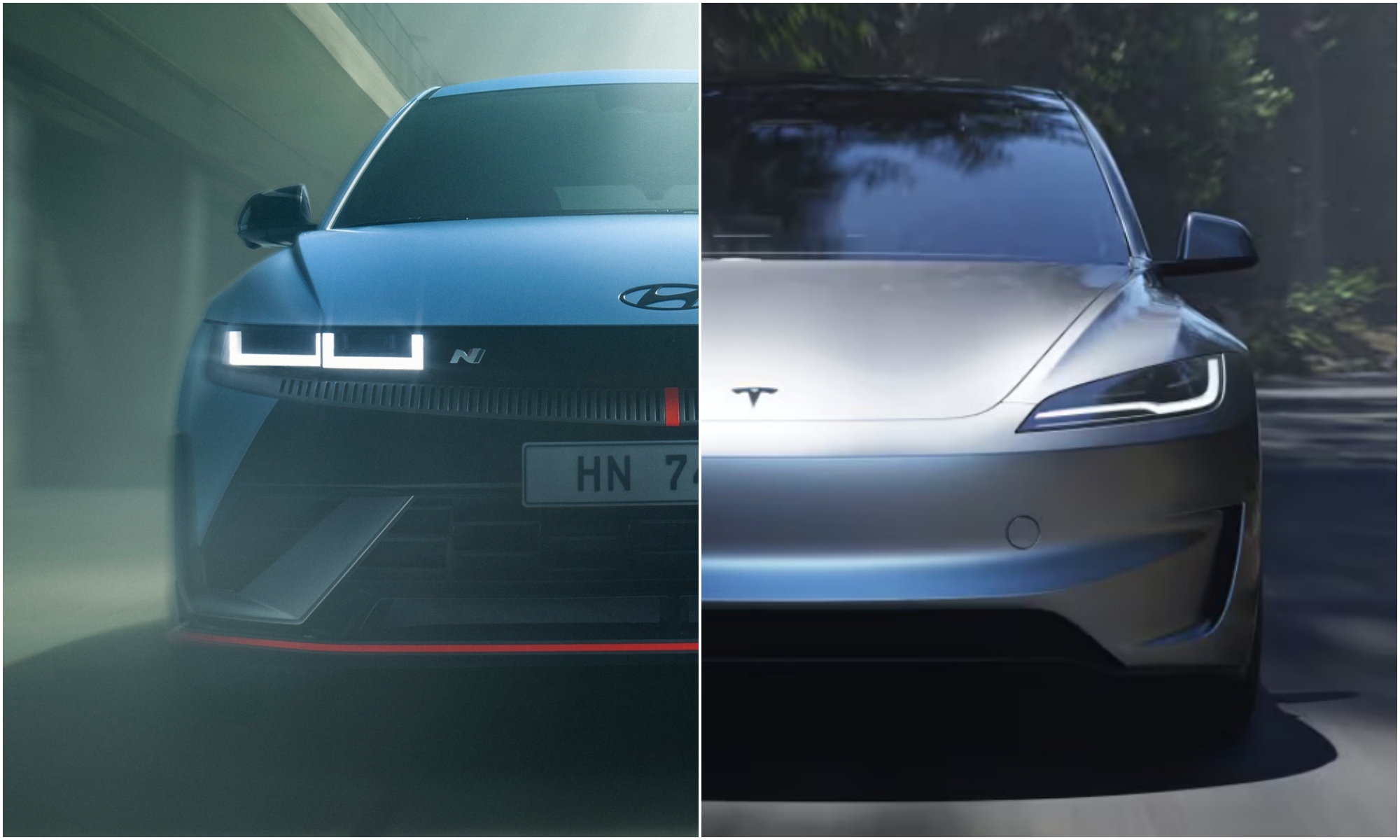 Hyundai y Tesla enfrentan por primera vez sus versiones deportivas.