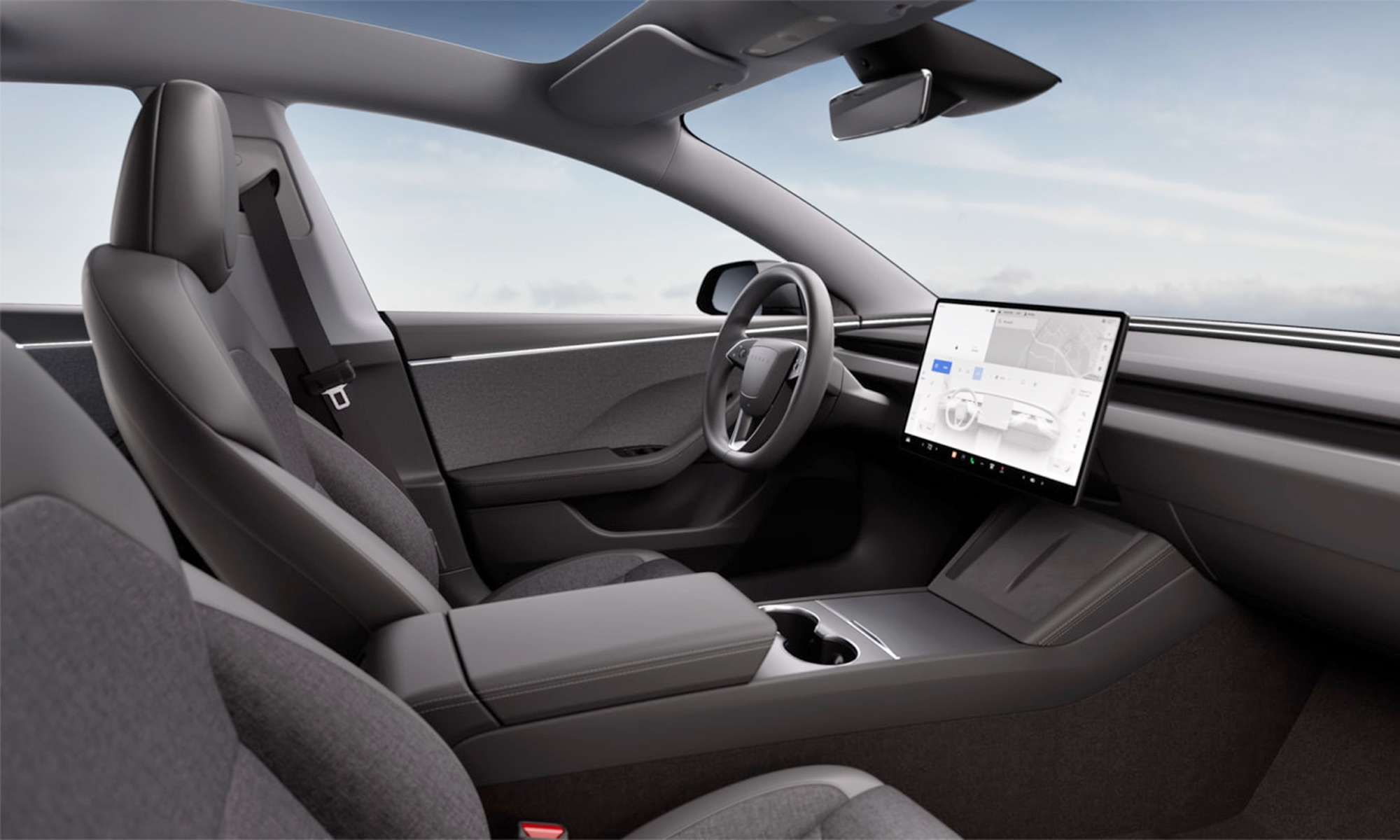 El nuevo Tesla Model 3 'empeora' su equipamiento interior para ser más barato.