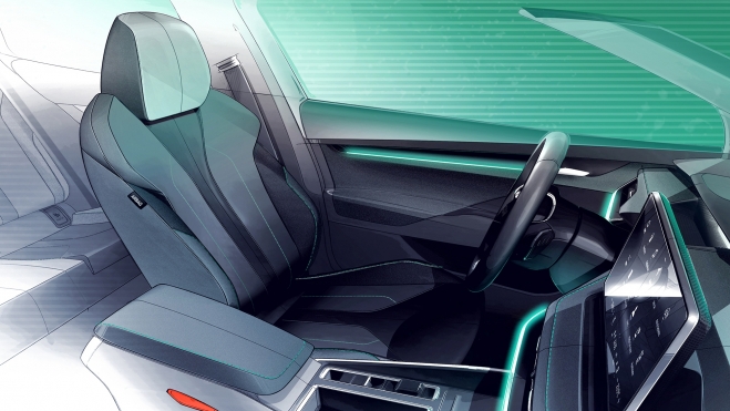 skoda elroq interior 2