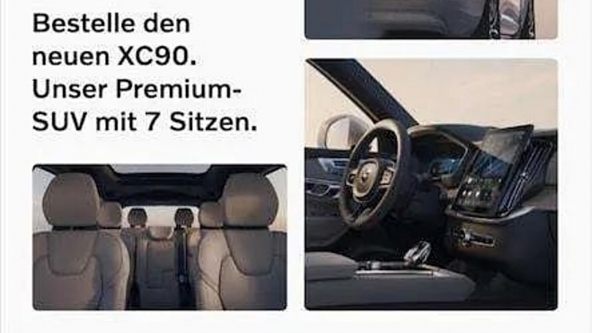 Imágenes del interio del nuevo Volvo XC90.