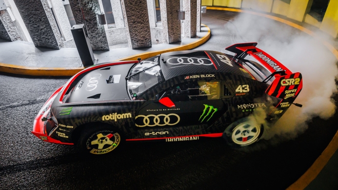 El Audi S1 Hoonitron 100% eléctrico fue el último con el que grabó Ken Block para Hoonigan.