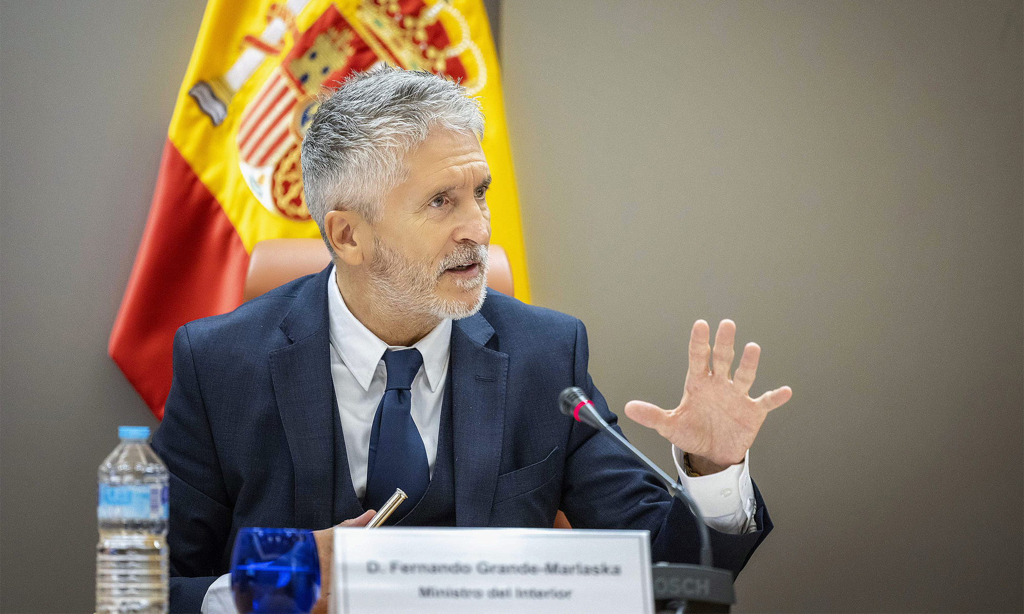 Fernando Grande-Marlaska ha sido el encargado de poner sobre la mesa este planteamiento del Gobierno.