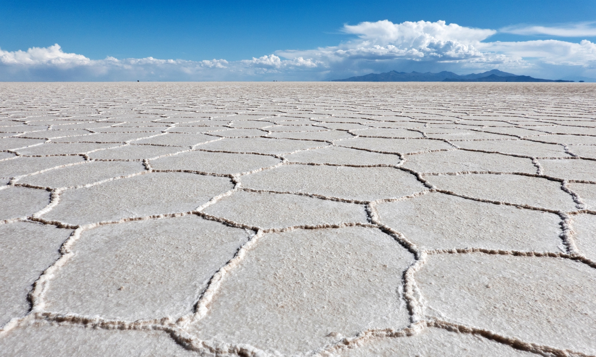 El Salar de Uyuni, en Bolivia, es el mayor lago salado del planeta.