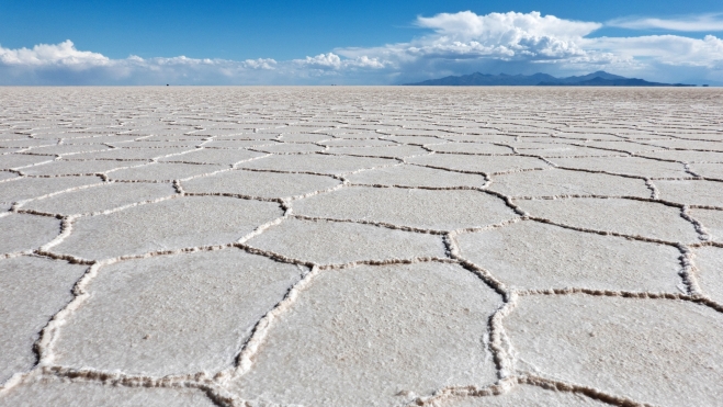 El Salar de Uyuni, en Bolivia, es el mayor lago salado del planeta.