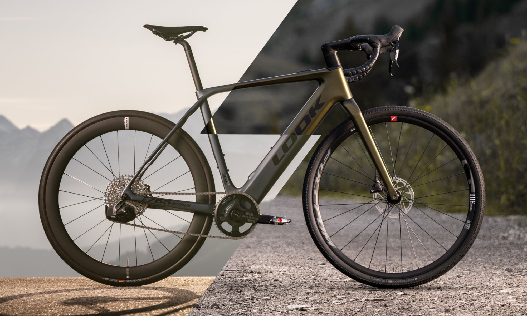 Un mismo cuadro da vida a las Look E-765 de carretera y E-765 de Gravel (Foto: Look).