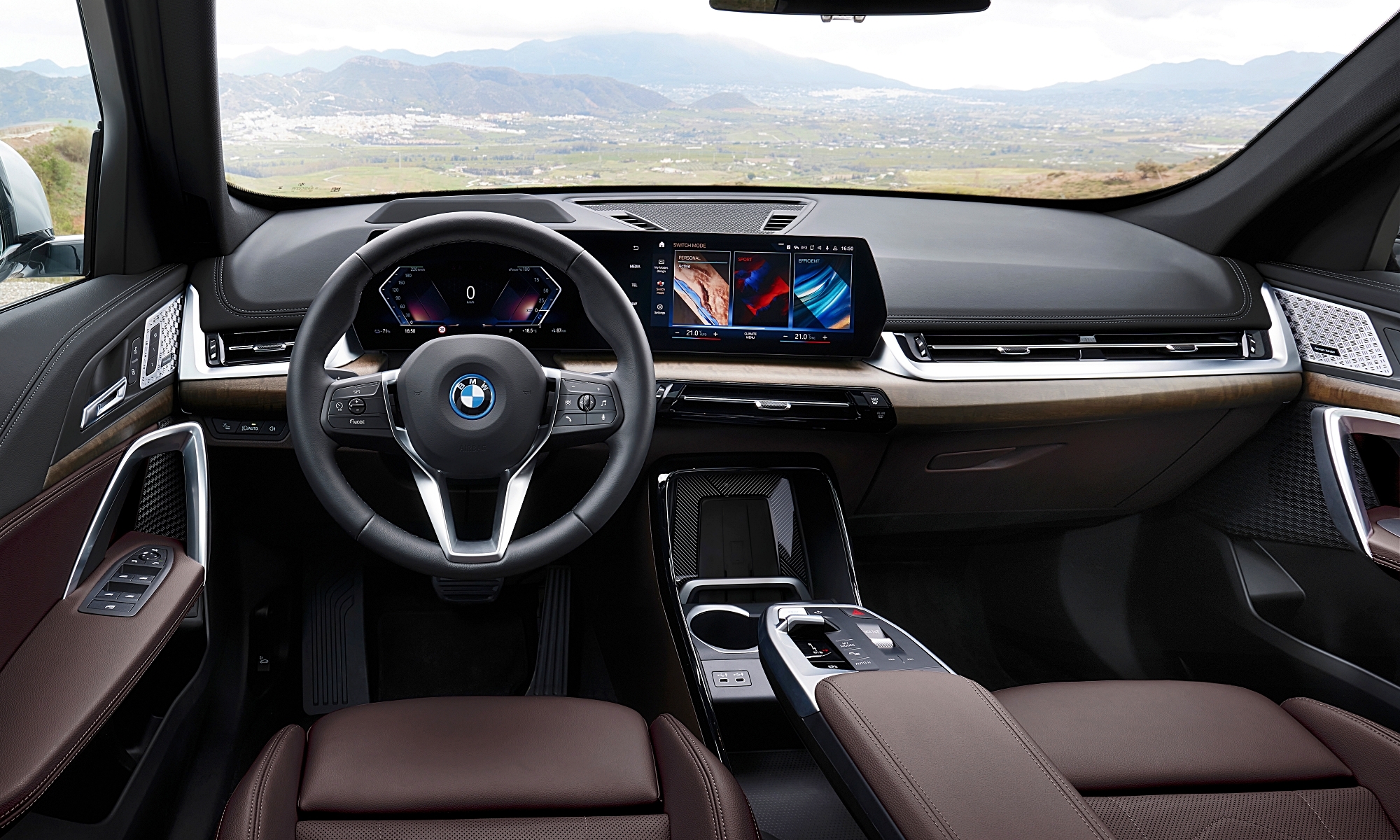 Interior del BMW iX1.