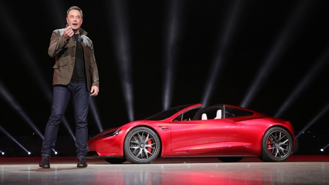 elon msuk tesla roadster