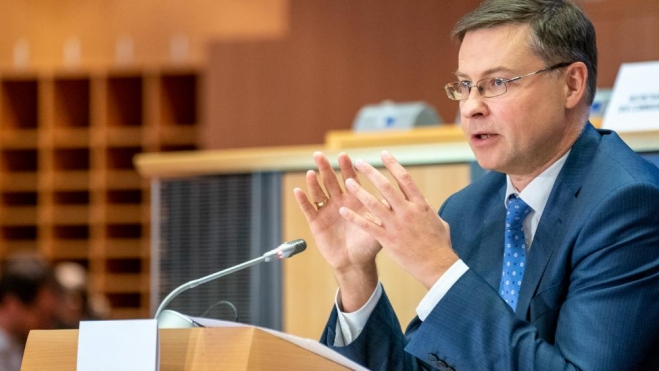 Valdis Dombrovskis comisario de comercio UE