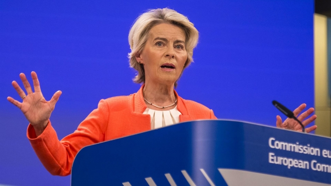 La presidenta de la Comisión Europea, Ursula von der Leyen.