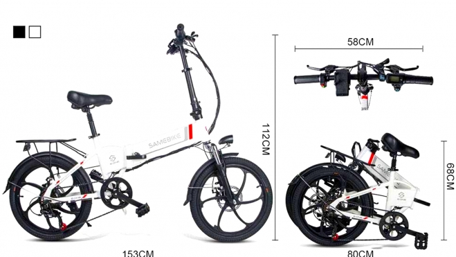 Un fácil sistema de plegado hace que la Samebike ocupe bien poco