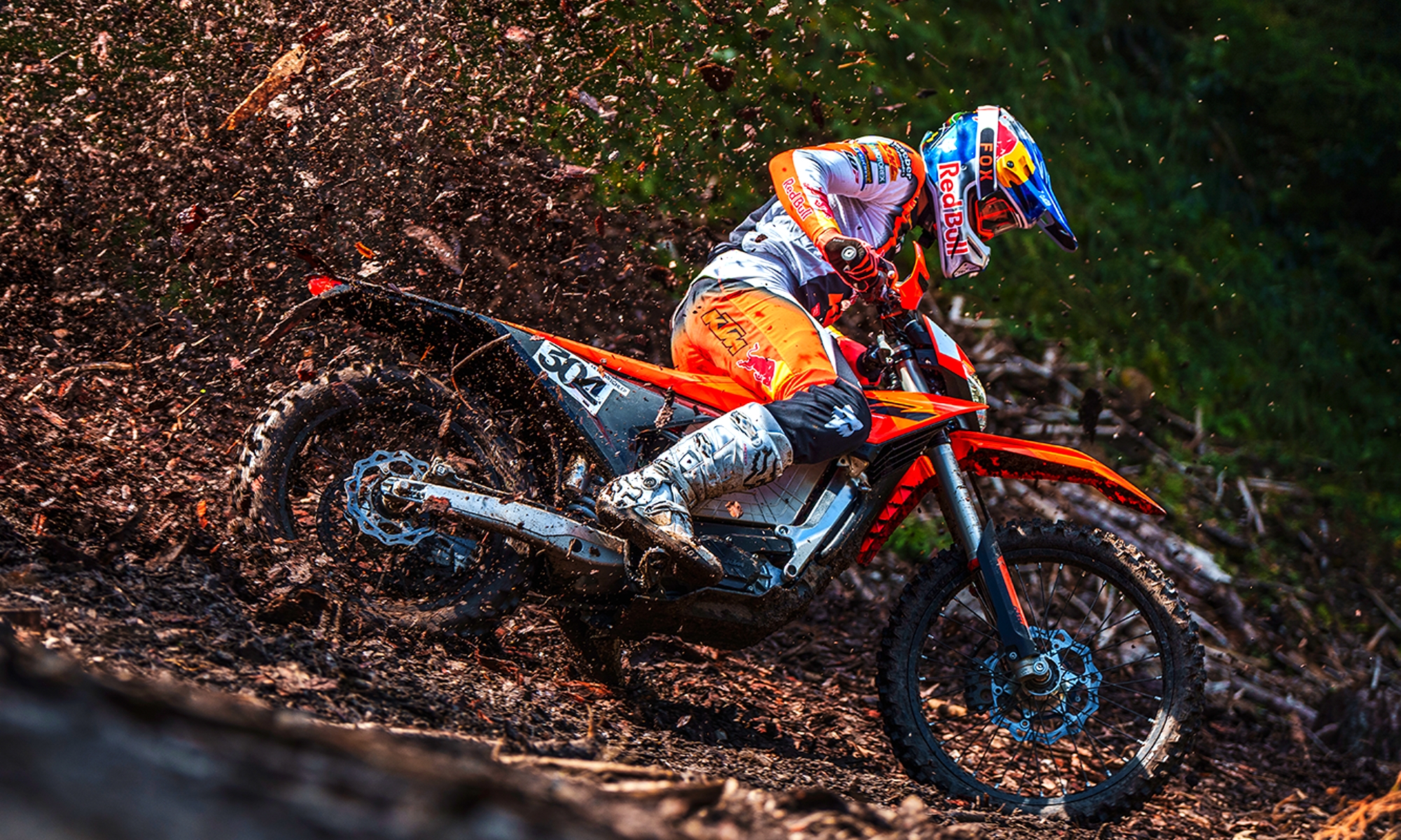 La nueva KTM Freeride E 2025 ha sido pilotada en competición por Manuel Lettenbichler.