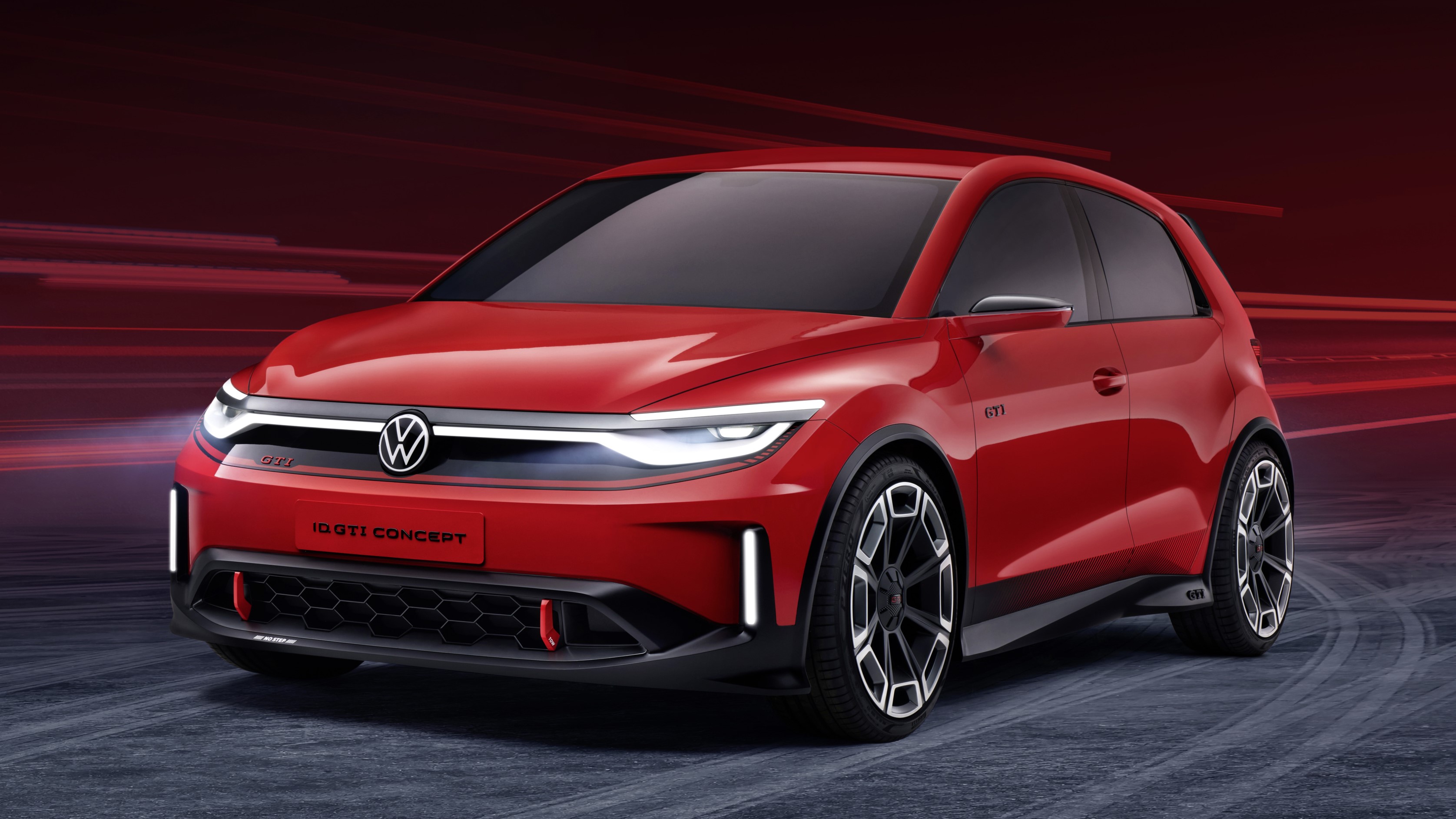 El prototipo Volkswagen ID.GTI, aunque basado en el próximo ID.2, podría adelantar alguno de los rasgos del futuro Volkswagen Golf eléctrico que verá la luz en 2029.