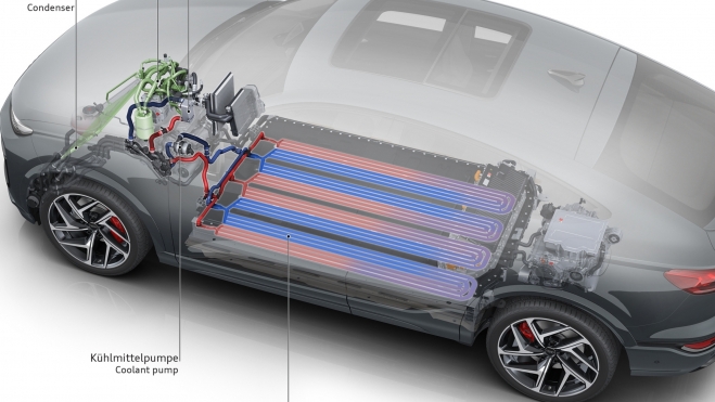 audi q6 e tron refrigeracion bateria