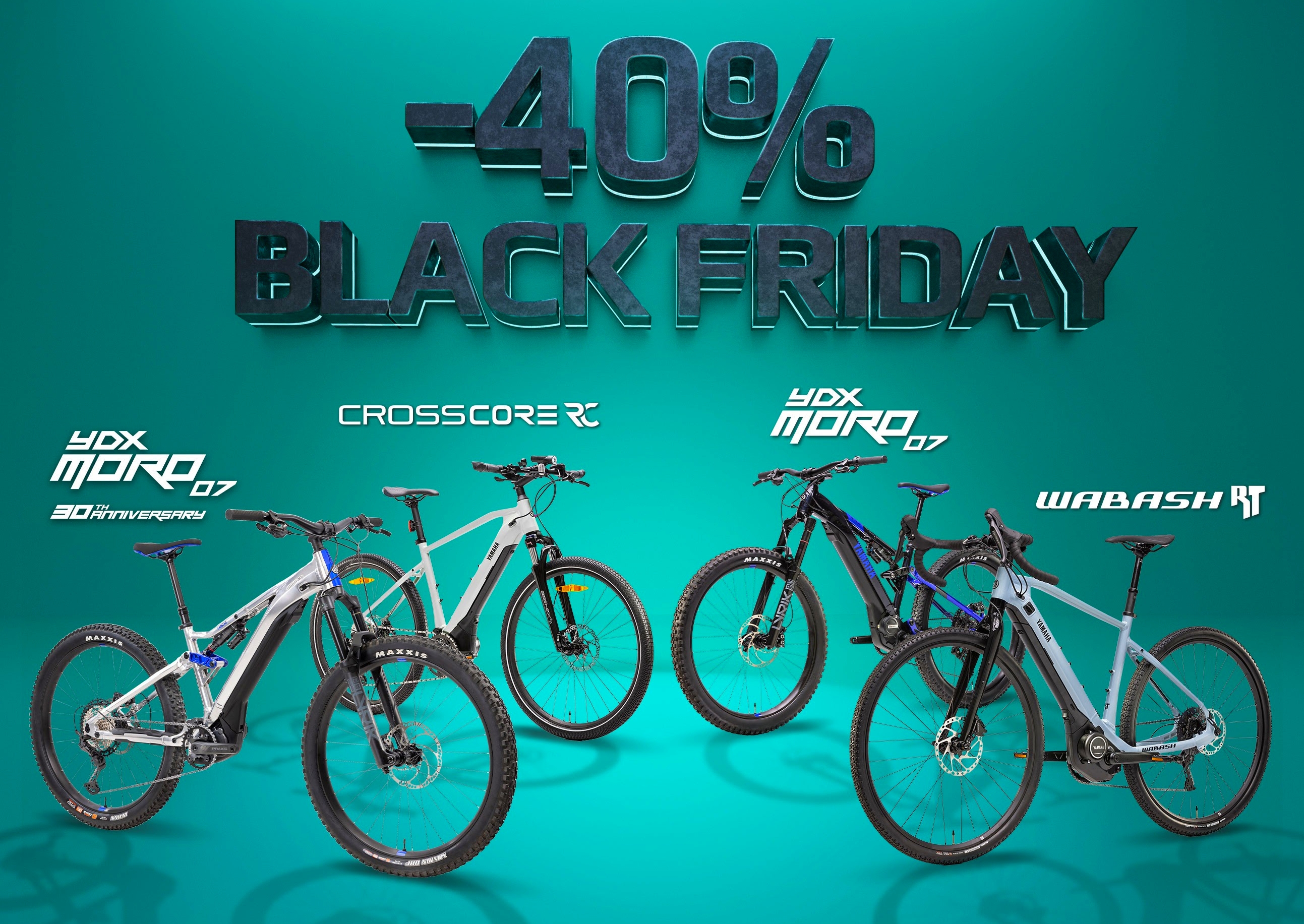 40 % de descuento por el Black Friday en Yamaha.