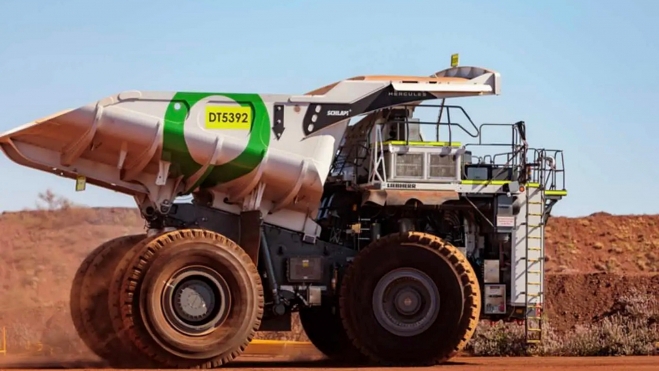 fortescue dumper electrico liebherr