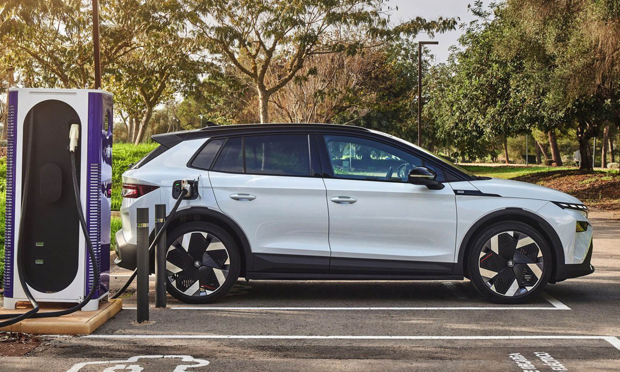 Skoda Elroq, uno de los últimos SUV eléctricos en llegar al mercado.