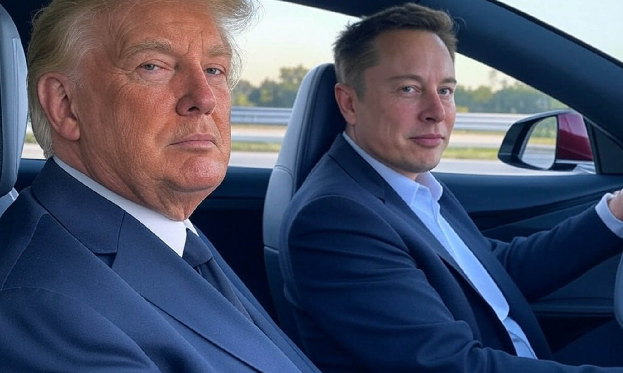 inocentes elon musk donald trump tesla coches electricos flota presidencial 1