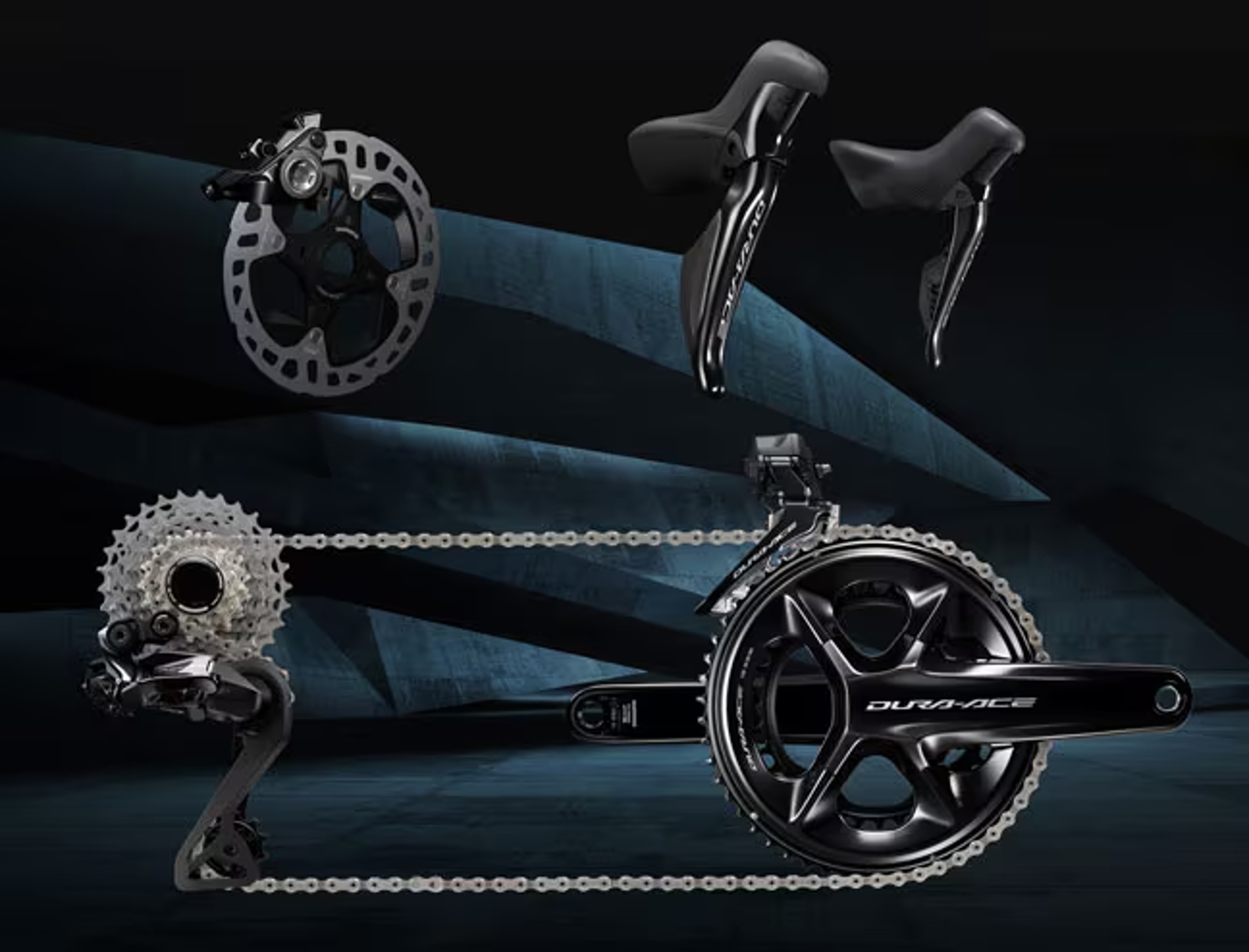 La transmisión Dura Ace Di2 es la más exclusiva que tiene Shimano para los modelos de carretera.