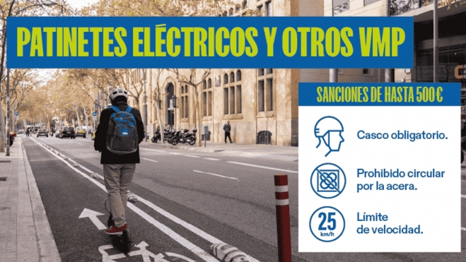 La ciudad de Barcelona se pone 'seria' con el uso de los patinetes eléctricos.