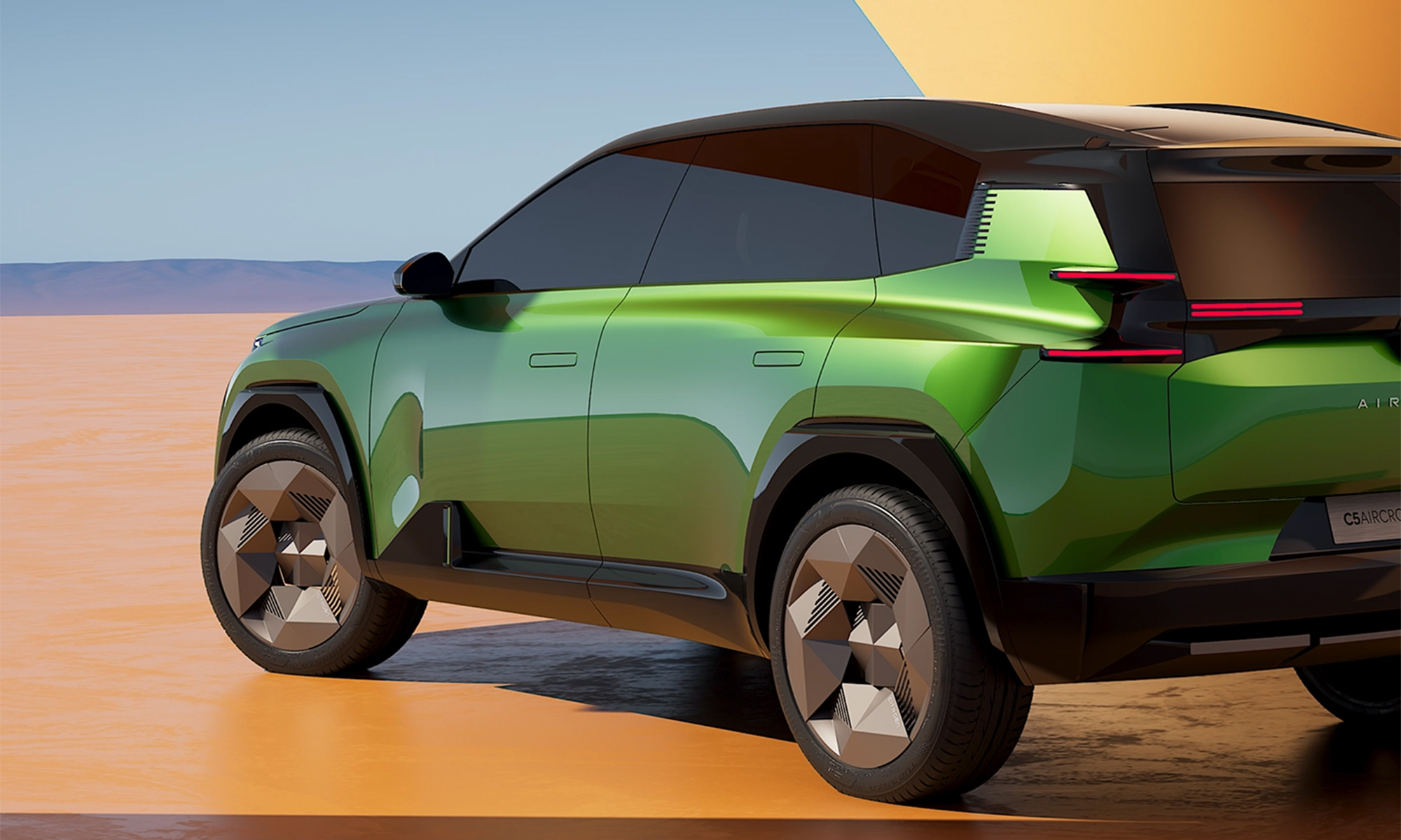 El nuevo Citroën ë-C5 Aircross tomará importantes puntos de diseño en común con el modelo conceptual.