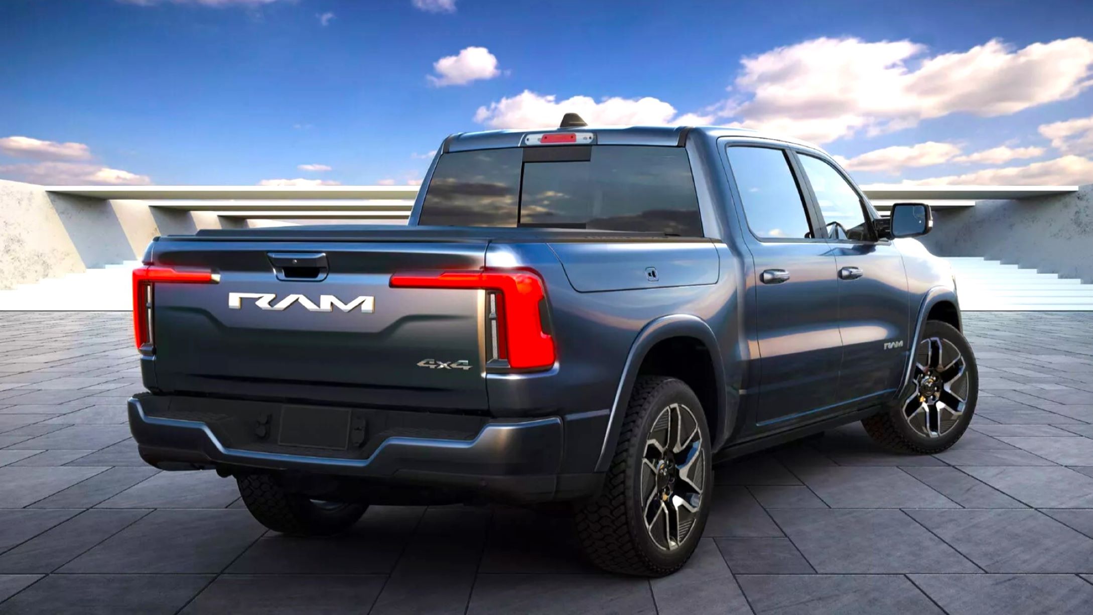 RAM 1500 REV pick up record autonomia trasera portada