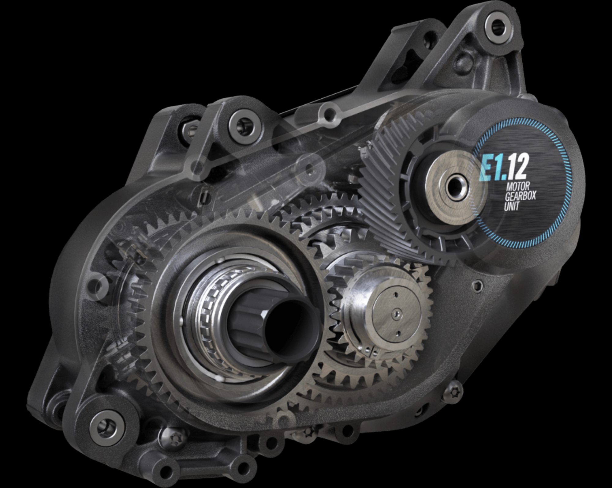 El Pinion Motor.Gearbox.Unit incorpora una transmisión de engranajes (caja de cambios).