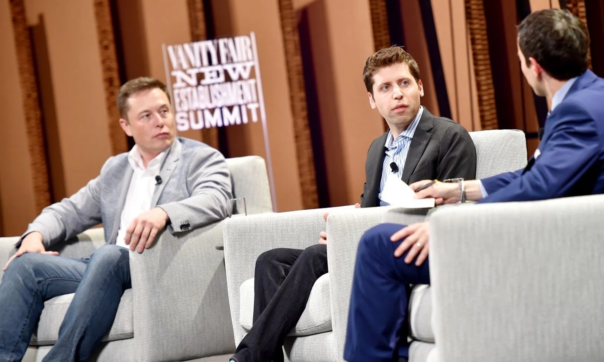 Sam Altman y Elon Musk fundaron juntos OpenAI en 2015. / Foto: Getty Images.