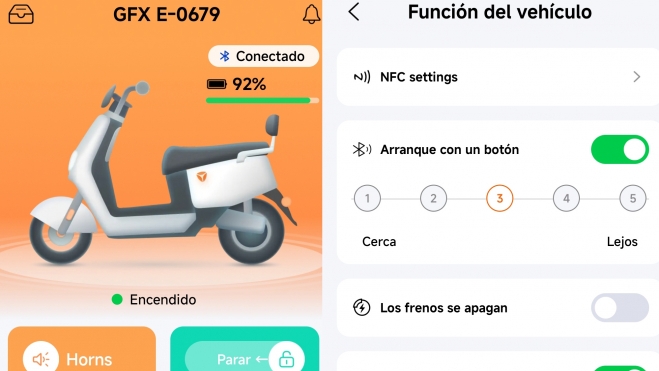 La app para móvil es la opción de uso más completa.