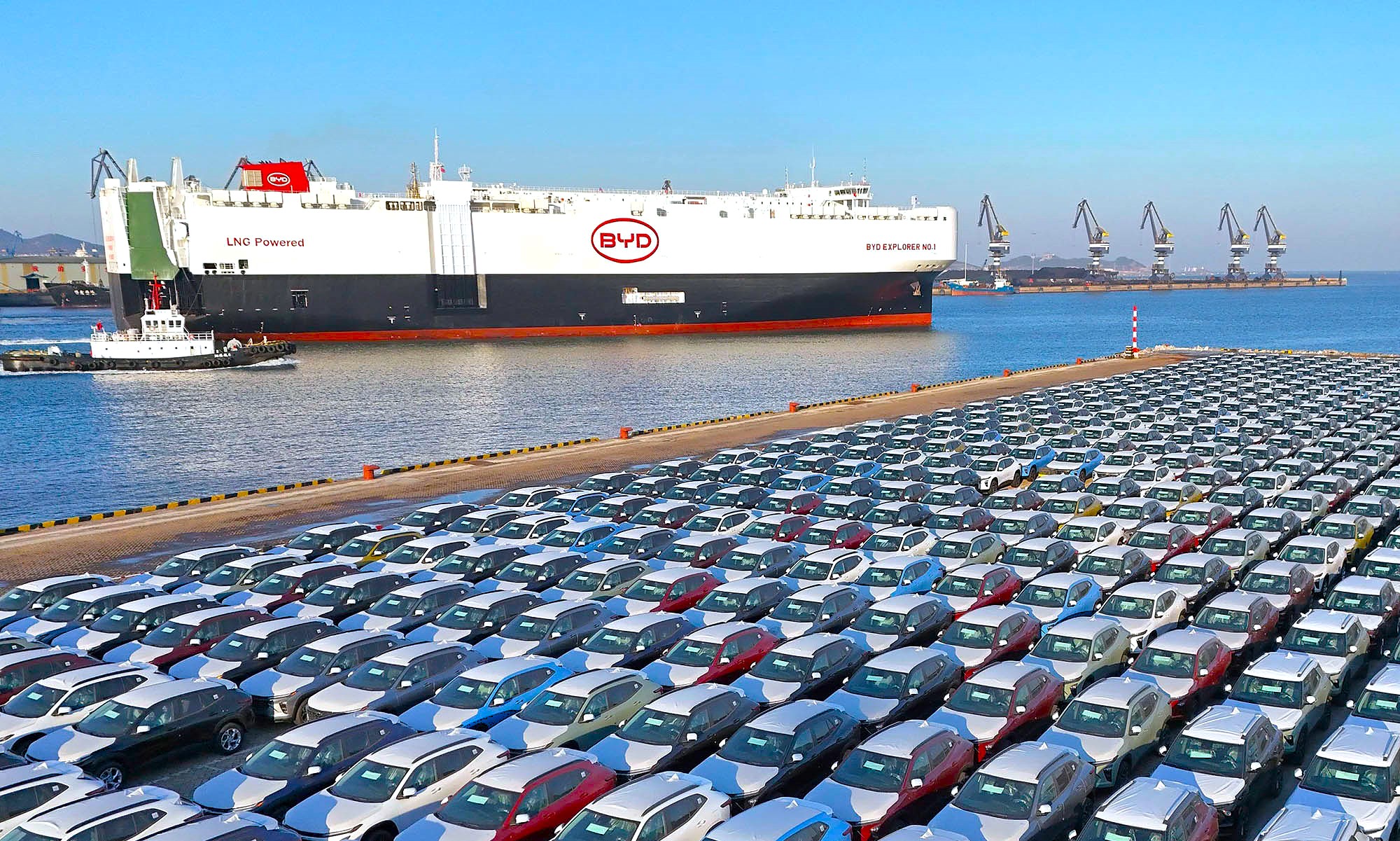 BYD fletó en 2024 hasta cuatro barcos para exportar coches eléctricos desde China. Y quiere contar con ocho en 2026.