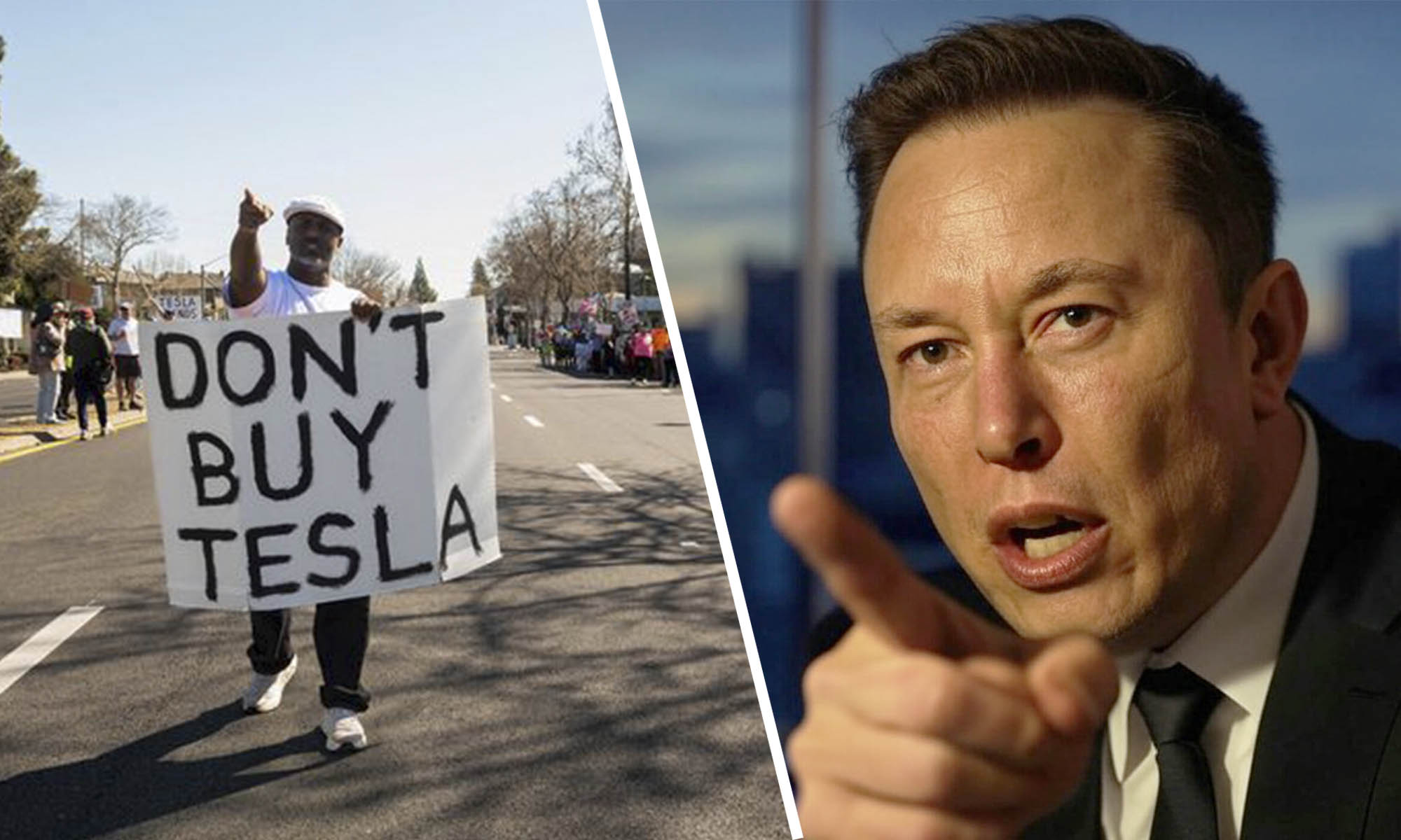 culpables protestas tesla elon musk 1