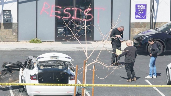 vandalismo coches electricostesla elon musk españa 3